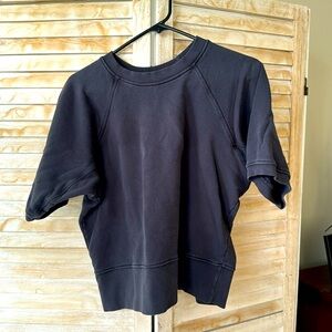 Imogene And Willie cropped black sweatshirt-size small.